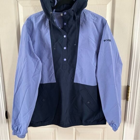 Columbia PFG Purple Pullover Windbreaker Sz Lg Outdoor Hiking - Picture 6 of 16